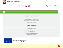 Tablet Screenshot of lancut.pl